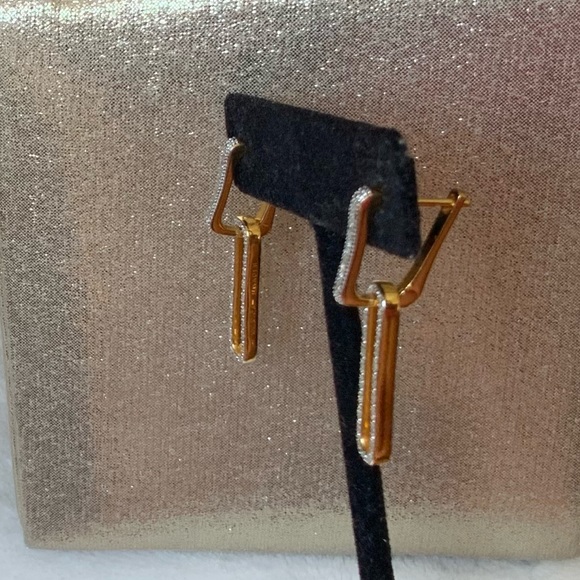 Monica Vinader Alta Capture Diamond Earrings - Picture 8 of 13